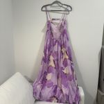 Bardot  Purple Printed Midi Dress Photo 6