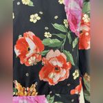 Storia  Black Floral Long Sleeve Dress Size XS Photo 4