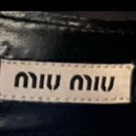 Miu Miu MUI MUI Black Womens Leather Motorcycle Ankle Boots size 7 Suede Photo 10