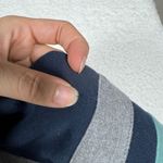 L.L.Bean 1912 Quarter Zip Sweatshirt Womens Size XL Blue Gray Turquoise Photo 3