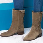 Sole Society Calanth Suede Leather Slouchy Heeled Boots Photo 0