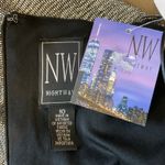 Silver Metallic Sleeveless Midi Sheath Cocktail Dress Size 10 Nightway Cowl Neck Photo 9