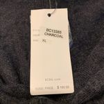 BCBGMAXAZRIA BCBG Charcoal Thigh Length Sweater w/ Hoodie Size XL NWT $160 #3322 Photo 2