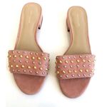 Ann Taylor  Pink Suede Studded Sandals 8.5 Photo 1