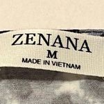 Zenana Outfitters Womens Size Medium Black Grey Gray Leopard Cheetah Animal Print Top Shirt Photo 1