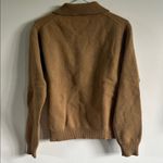 J.Crew V-Neck Tan Wool Blend Sweater Photo 4