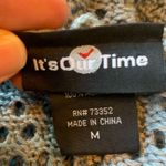 it's our time Sweater Gray Cardigan Hooded Lightweight Acrylic Photo 6