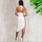 Lulu’s Bouquet Days White Floral Print Asymmetrical Midi Dress XL Photo 3