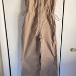ZARA beige jumpsuit sleeveless zip up with hood Photo 2