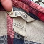Duluth Trading Company red blue cream button down flannel cotton shirt Photo 3