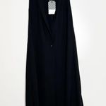 Lilith Paris NWT Black One Button Sleeveless Long Maxi Vest Size Medium Photo 0