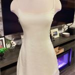 Oh Polly  Mini Dress Satin Off White Photo 0