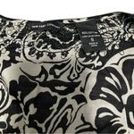 New York And Company  Black and White Graphic Blouse Photo 2