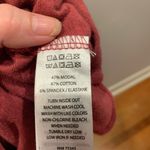 3/4 Sleeve Drape Front Top Women’s Small Dark Pink Cotton Modal Photo 2