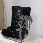 White Mountain TIVIA FAUX SUEDE WATERPROOF BOOTS TIE UP THE BACK PULL ON STYLE 7 Photo 4
