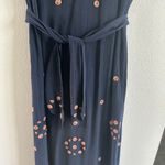 The Great. The Beaded Corridor Dress New Blue Photo 2