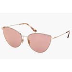 Tom Ford Anais 62mm Cat Eye Sunglasses Pale Gold Copper Photo 8