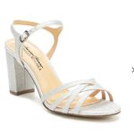 American Glamour Bradley Heels Silver Size 5.5 Photo 1