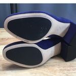 Naturalizer  27 Edit Rebecca Pumps Women's 5.5 M Blue Suede Almond Toe Heels Photo 5