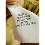 TOCCIN Women's Brown Khaki Square Neck Ruched Bodice Tie Waist Midi Dress Size 8 Photo 14