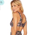 Beach Riot Jeweled Python  Peyton Top Bikini Gym Snakeskin Sexy size medium Photo 4