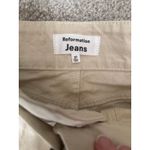 Reformation Cynthia Belted High Rise Straight Jeans in Bone, 27 Photo 6