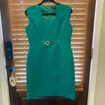 Tahari  ASL Levine Jacquard Textured Square Neck Sheath Dress Size 10 Careerwear Photo 10