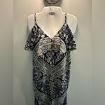 Bailey blue  Spaghetti strap blue paisley bandana maxi dress  Size Medium Photo 5