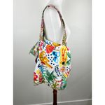 Farm Rio Tote Bag Colorful Graphic Print Reusable Shopping Bag Photo 1