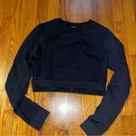 Puma  black athletic cropped long sleeve size medium Photo 0