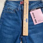 NEW Crystal Rock size 0 distressed jeans vintage push up skinny hi rise frayed Blue Photo 10