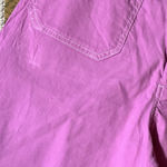 Anthropologie  Meave The Colette Wide Leg Crop Pink Contrast Stitch Pants 30 TALL Photo 7