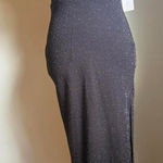 Black lace shimmer sexy fairy Y2K moto party maxi dress cocktail formal Size 5 Photo 0