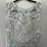 Soiéblu Soieblu Pale Blue Lace Cap Sleeve Dress Photo 2