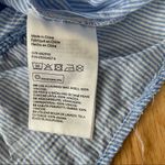 Divided H&M Off-the-Should Blue White Top Size 4 (XS/S) Photo 2