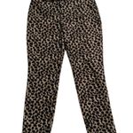 Chico's Chico’s Black Label Pants Black Cheetah Print Overlay Cream Dress Party Size 8 Photo 11