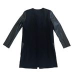 Lafayette 148 EUC New York Shira Leather & Wool Blend Coat Photo 1