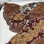 Avenue  Women's Patchwork Floral Blouse - Brown and Cream Photo 4