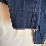 Brandy Melville J Galt Shanghai Button Fly Mom Jeans Size Small Cropped Raw Hem Cotton Denim Photo 3