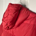 Rebecca Minkoff  Zayne Quilted Puffer Down Jacket Red Large Hooded Long Sleeve Photo 5