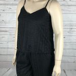 American Rag Plus Size Pom Pom Trim Romper, Black, 0X Photo 5