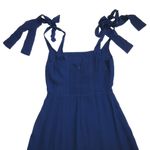 Reformation NWT Twilight in Danube Blue Side Slit Georgette Midi Tank Dress 16 Photo 9