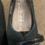 Womens Mephisto Black Faux Suede Leather Slip On‎ Wedge Loafers Size 8.5 Photo 3