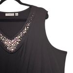 Susan Graver Womans Embelished Tank Size 2x LIquid Knit Elegant Timeless Stretch Photo 4