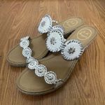 Jack Rogers NEW!  Caroline Espadrille Wedge White Sandals Size 11 Photo 0