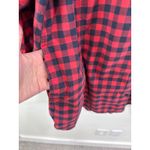 Duluth Trading Co Organic Cotton Free Range Buffalo Check Plaid 3/4 Sleeve Tunic Red Size 2X Photo 5