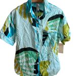 Stars Above  Women's Simply Cool Short Sleeve Button-Up Shirt - Size Small - NWT Photo 0