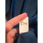 Zyia Active Wicked Teal Fleece Snap Button Pullover Top Size Large Photo 8