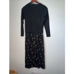 Talbots Floral Black Lined SheathDress With Silk Embroidered Cardigan 4p USA Photo 4