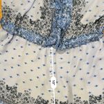 BCBG Maxazria Vance Blue Floral Tie Romper Women's Size Medium Photo 4